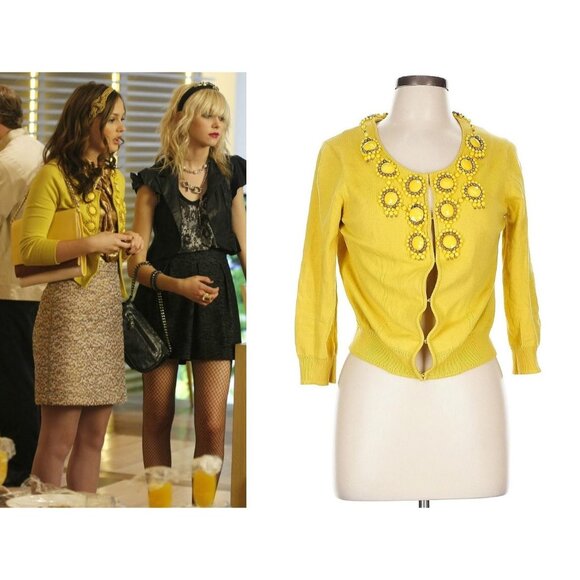 YORK ASO BLAIR WALDORF GOSSIP GIRL Cardigan EUC RARE